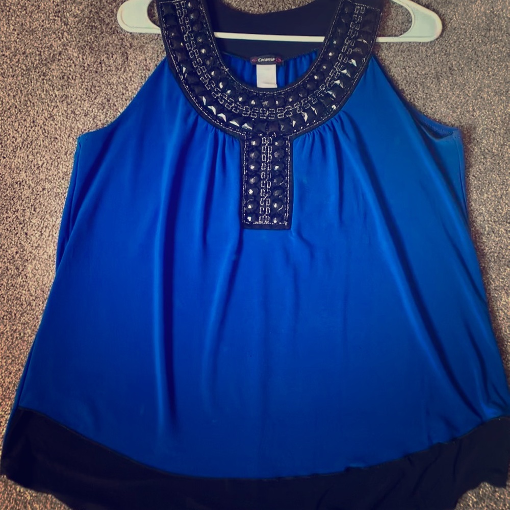 Royal Blue dressy tank top